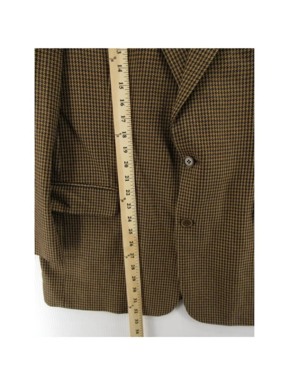 VTG Sport Coat 46 S Ermenegildo Zegna Cloth Blazer Tweed Houndstooth